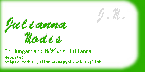 julianna modis business card